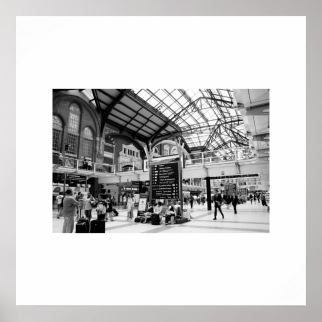 Pôster Liverpool Train Station Print (Frente)