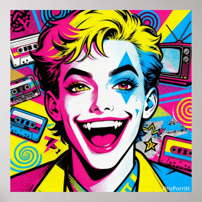 POSTER LIVING IN THE EIGHTIES (Frente)