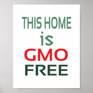 Poster Livre de OGM (tamanho padrão de moldura)