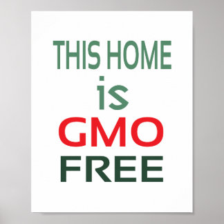 Poster Livre de OGM (tamanho padrão de moldura)