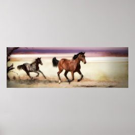 POSTER LIVRE PARA SER CAVALOS CORRENTES SELVAGENS