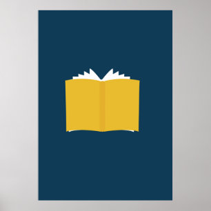 Poster Livro Aberto Vintage