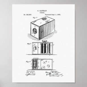 Poster Livro Branco da arte da patente da câmera 1988