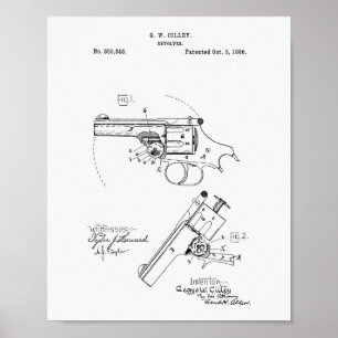 Pôster Livro Branco da Revolver 1886 sobre as patentes