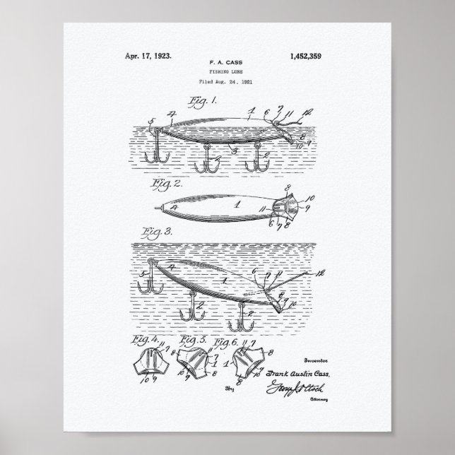 Pôster Livro Branco sobre a arte de pesca de 1923 (Frente)