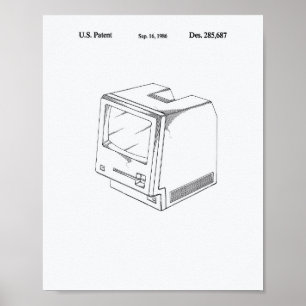 Pôster Livro Branco sobre a arte patenteada Computer 1986