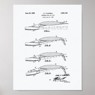 Pôster Livro Branco sobre a arte patenteada Flow Jet Flap