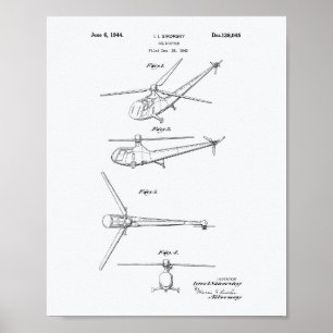 Pôster Livro Branco sobre a arte patenteada no Helicópte