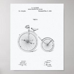 Pôster Livro Branco sobre as Patentes de 1893 da Biciclet