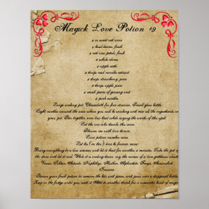 Poster Livro da POÇÃO de AMOR #9 das sombras MAGICK