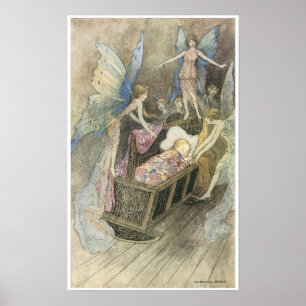 Pôster Livro da poesia feericamente, Warwick Goble