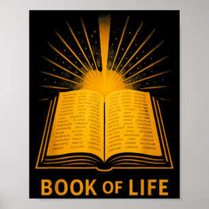 Poster Livro Da Vida Versículo Da Bíblia Espiritual Crist