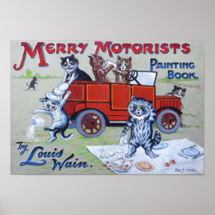 Poster Livro de Colorir dos Motoristas Alegres, Louis Wai