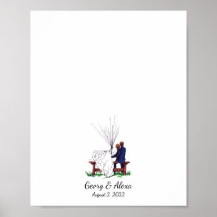 Poster Livro de Convidados do Casal de Amor Externo