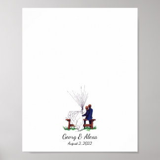 Poster Livro de Convidados do Casal de Amor Externo