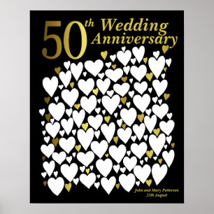 Poster Livro de Convidados do Partido 50º Aniversário - P