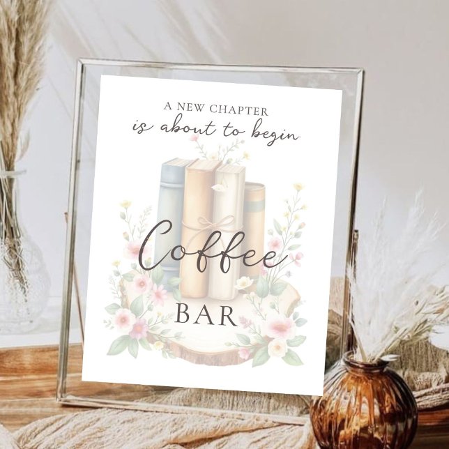 Poster Livro de Histórias Personalizado Bar de Café de Fl (Criador carregado)