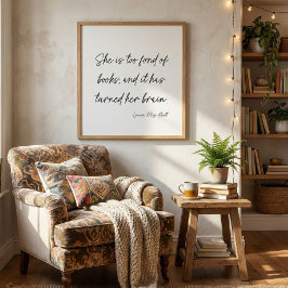 Poster Livro de Letreiros para Amantes da Literatura Arte