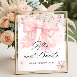 Poster Livro de presentes do Chá de fraldas de inverno, A