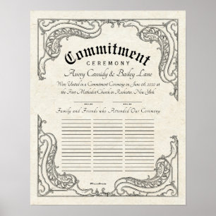 Poster Livro de Registro de Compromisso e Certificado de 