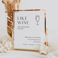 Livro de Visitas de Casamento Garrafa de Vinho HAR