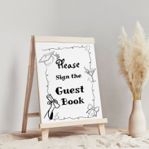 Livro de visitas de formatura estilo Doodles desen