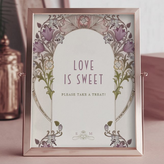 Poster Livro de Visitas de Fotos William Morris Lavanda (Criador carregado)