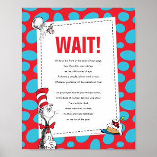 Poster Livro do Gato no Chapéu Cartão de Visita Sinal de
