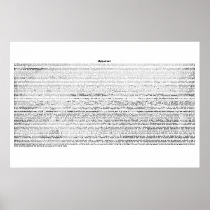 Pôster Livro dos Ephesianos (texto completo do KJV)