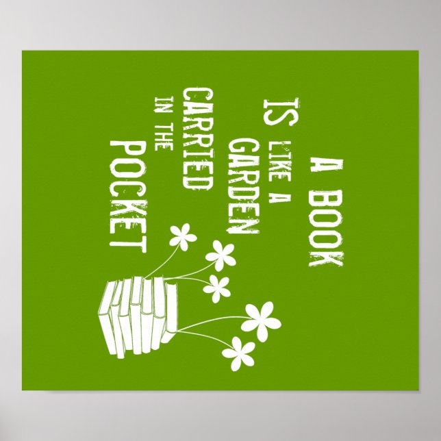 Poster Livro É Como Um Jardim Carregado No Bolso (Frente)