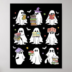 Poster Livro Fantástico Engraçado Lendo Livros De Hallowe