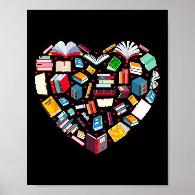 Poster Livro Lover Bibliotecário Livros de Livros de Livr (Frente)