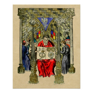 Pôster Livro Medieval da Alquimia