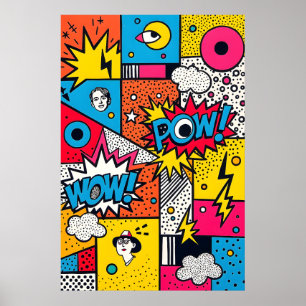 Poster Livro Retrorística - Arte Abstrato moderna