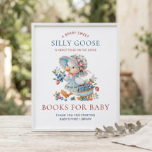 Livros Berry Sweet Silly Goose para Chá de Bebê