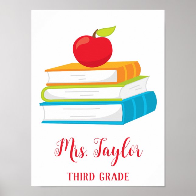 Poster Livros Coloridos (Frente)