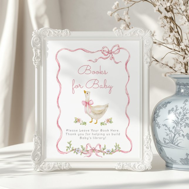 Poster Livros de colheita do arco rosa ganso do bobo Livr (Criador carregado)