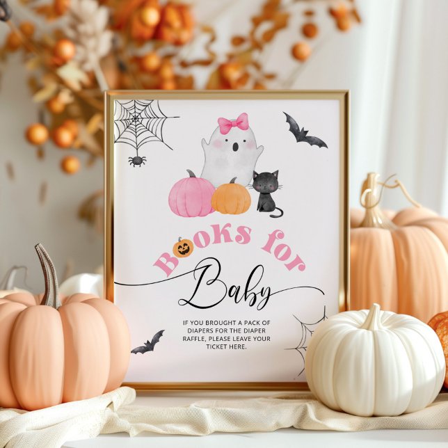 Poster Livros de Halloween Little Boo para bebê  (Criador carregado)