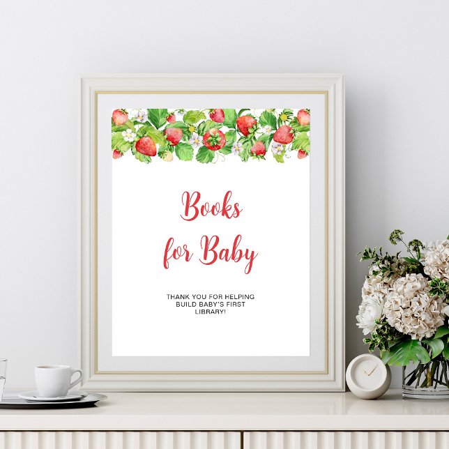 Poster Livros de Morango para Bebê Sinal (Criador carregado)
