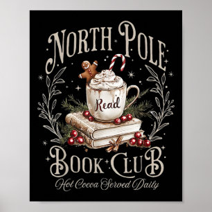 Poster Livros de Natal do Clube do Livro do Polo Norte Bo