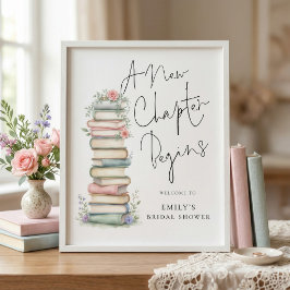 Poster Livros de Novo Capítulo Bem-vindo à Festa de Noiva