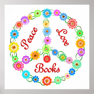 Pôster Livros de Paz e Amor
