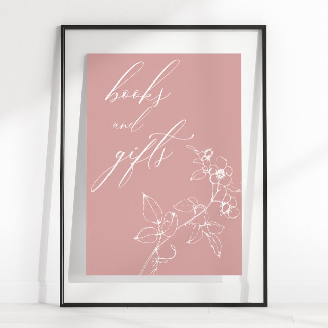 Poster Livros de Presentes de Chás de Bebê Florais Atempo (Criador carregado)