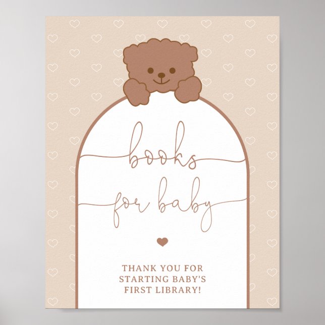 Poster Livros de Urso de Teddy para Bebê (Frente)