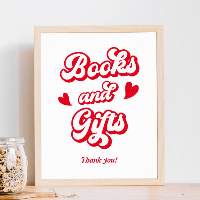 Poster Livros e presentes de Chás de fraldas de namorados (Criador carregado)