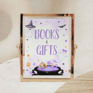 Poster Livros e presentes de Halloween de Folha