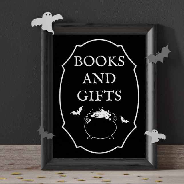 Poster Livros e Presentes para Chás de Bebê de Halloween  (Criador carregado)