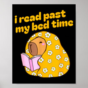 Poster Livros engraçados de capivara amante bibliotecário