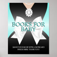 Livros modernos de Aqua Tiffany para o Chá de fral