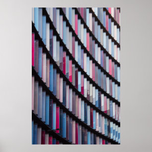Poster Livros multicoloridos em rack